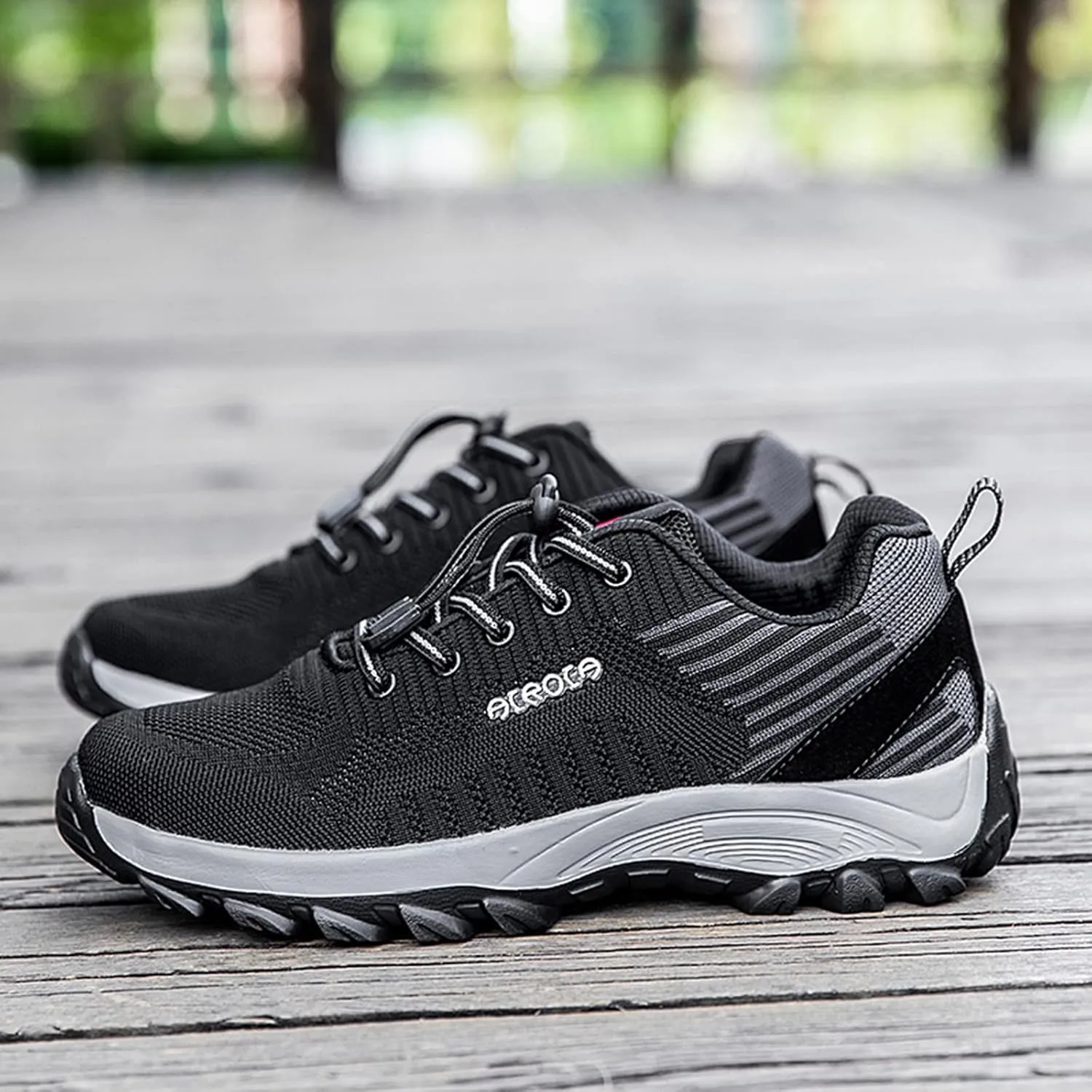 Men Slip on Walking Shoes Casual Dressy Hiking Shoes Memory Foam Breathable Mesh Fashion Sneakers Non Slip Arch Support Cushioning Training Gym Shoes Wide Width