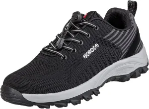 Men Slip on Walking Shoes Casual Dressy Hiking Shoes Memory Foam Breathable Mesh Fashion Sneakers Non Slip Arch Support Cushioning Training Gym Shoes Wide Width