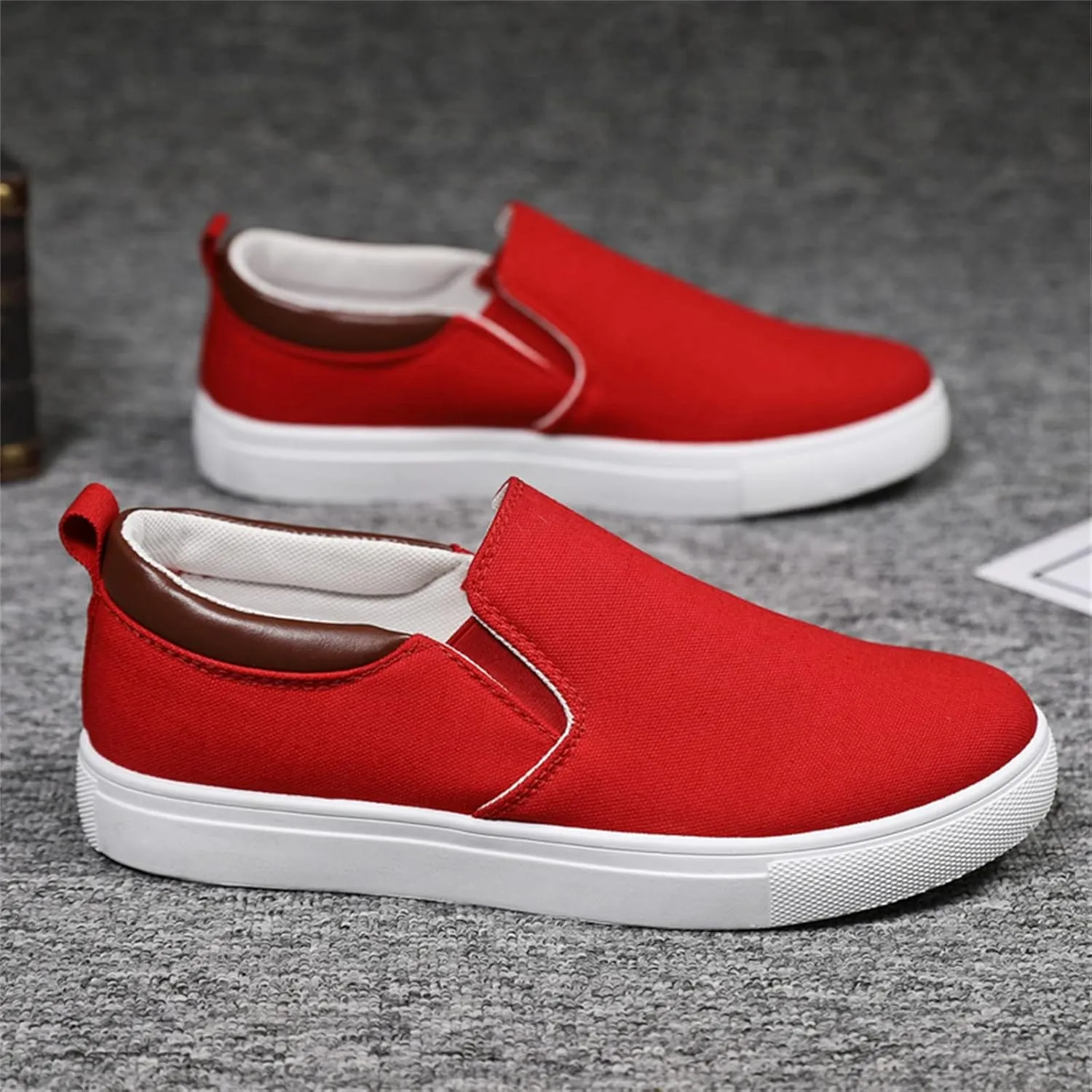 Men Slip on Walking Shoes Casual Dressy Memory Foam Ultra Lightweight Breathable Fashion Sneakers Non Slip Travel Jogging Workout Tennis Shoes Wide Width