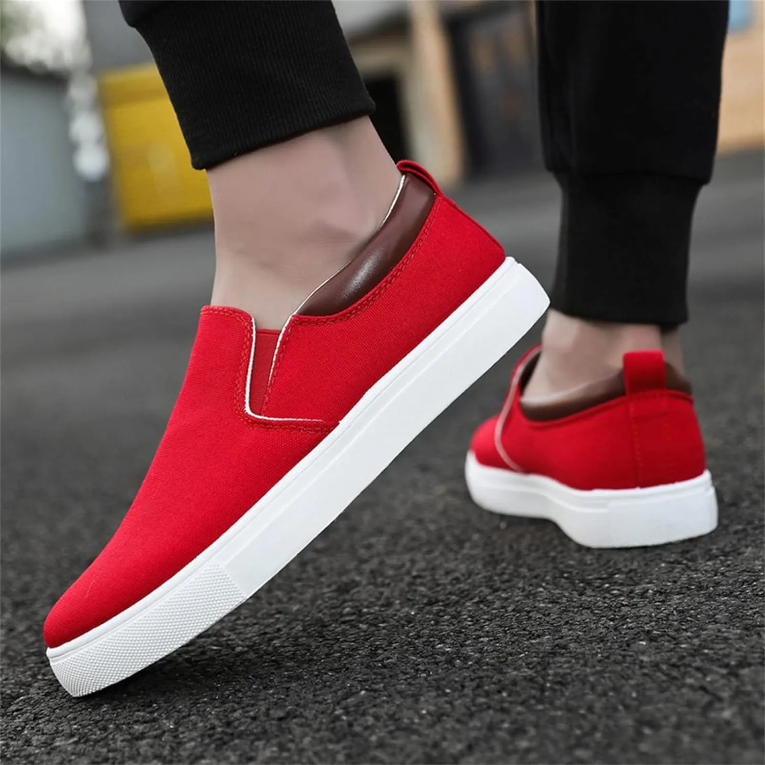 Men Slip on Walking Shoes Casual Dressy Memory Foam Ultra Lightweight Breathable Fashion Sneakers Non Slip Travel Jogging Workout Tennis Shoes Wide Width