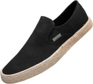 Men Slip on Walking Shoes Comfort Memory Foam Breathable Fashion Canvas Sneakers Non Slip Indoor Outdoor Workout Tennis Shoes Wide Width