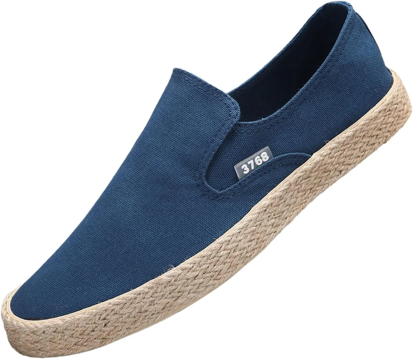 Men Slip on Walking Shoes Comfort Memory Foam Breathable Fashion Canvas Sneakers Non Slip Indoor Outdoor Workout Tennis Shoes Wide Width
