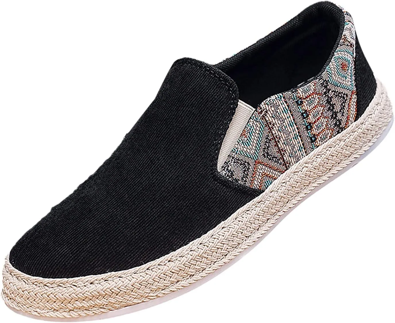 Men Slip on Walking Shoes Comfort Memory Foam Breathable Mesh Fashion Sneakers Non Slip Arch Support Vacation Athletic Running Shoes