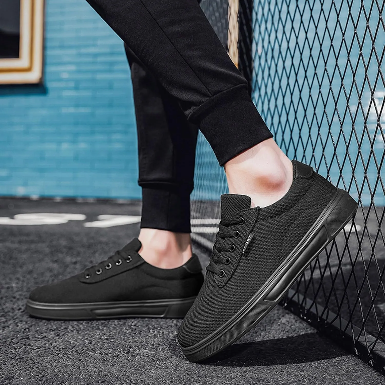 Men Slip on Walking Shoes Comfortable Memory Foam Breathable Mesh Fashion Sneakers Non Slip Arch Support Vacation Training Gym Shoes Wide Width