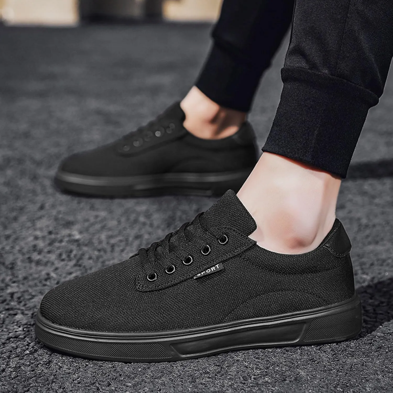 Men Slip on Walking Shoes Comfortable Memory Foam Breathable Mesh Fashion Sneakers Non Slip Arch Support Vacation Training Gym Shoes Wide Width