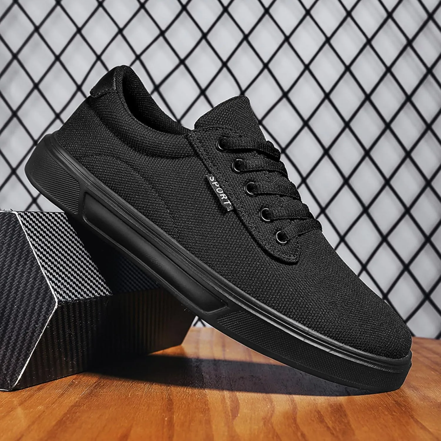 Men Slip on Walking Shoes Comfortable Memory Foam Breathable Mesh Fashion Sneakers Non Slip Arch Support Vacation Training Gym Shoes Wide Width