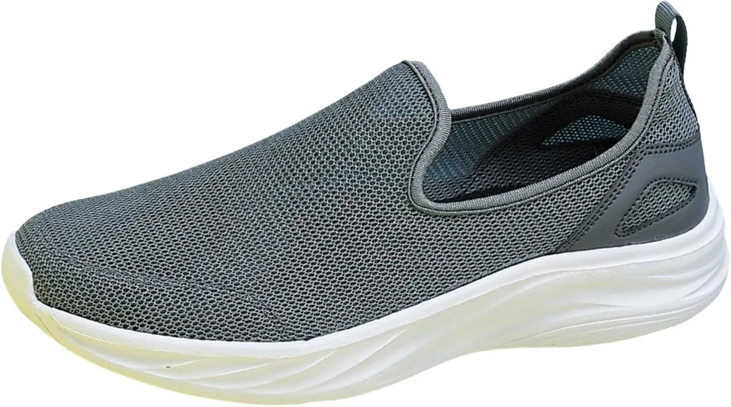 Men Slip on Walking Shoes Comfortable Memory Foam Ultra Lightweight Breathable Fashion Sneakers Non Slip Indoor Outdoor Workout Tennis Shoes Wide Width