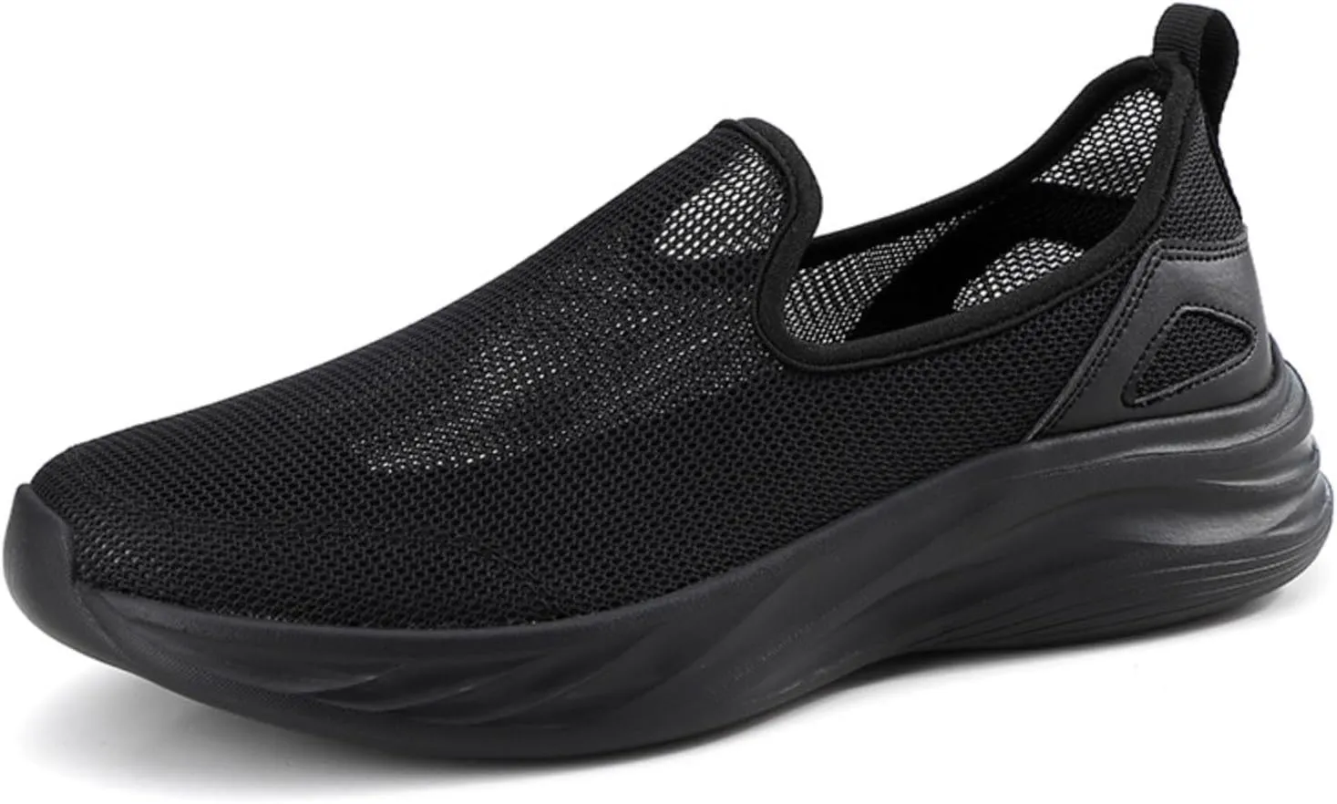 Men Slip on Walking Shoes Comfortable Memory Foam Ultra Lightweight Breathable Fashion Sneakers Non Slip Indoor Outdoor Workout Tennis Shoes Wide Width