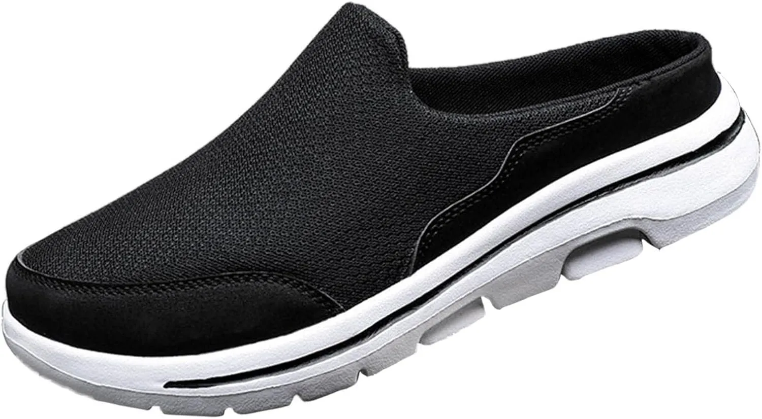 Men Slip on Walking Shoes Comfy Knitted Memory Foam Breathable Mesh Fashion Sneakers Non Slip Arch Support Vacation Training Gym Shoes Wide Width
