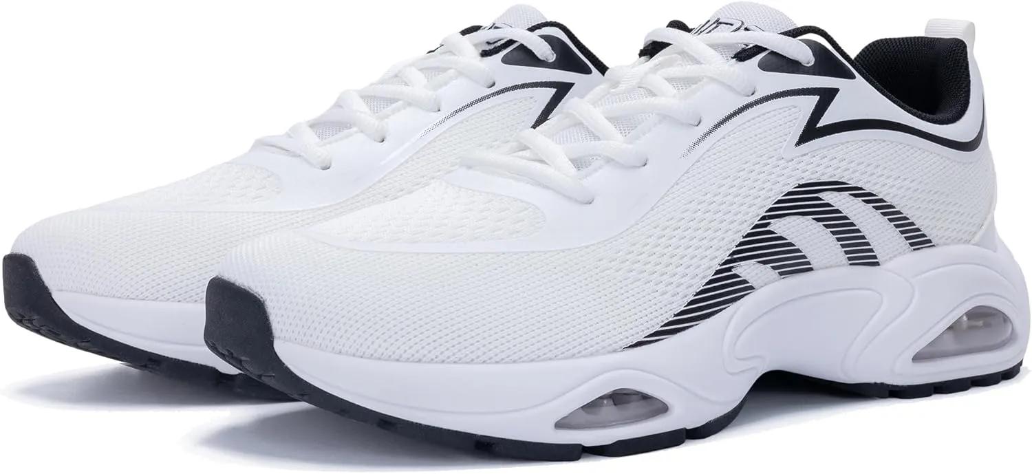 Mens Air Running Shoes Tennis Athletic Sneakers Lightweight Breathable Non Slip Walking Jogging Workout Gym Sports Footwear US 7-13