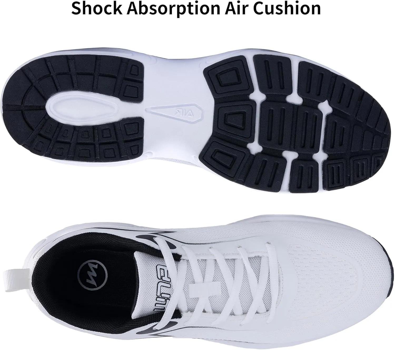 Mens Air Running Shoes Tennis Athletic Sneakers Lightweight Breathable Non Slip Walking Jogging Workout Gym Sports Footwear US 7-13