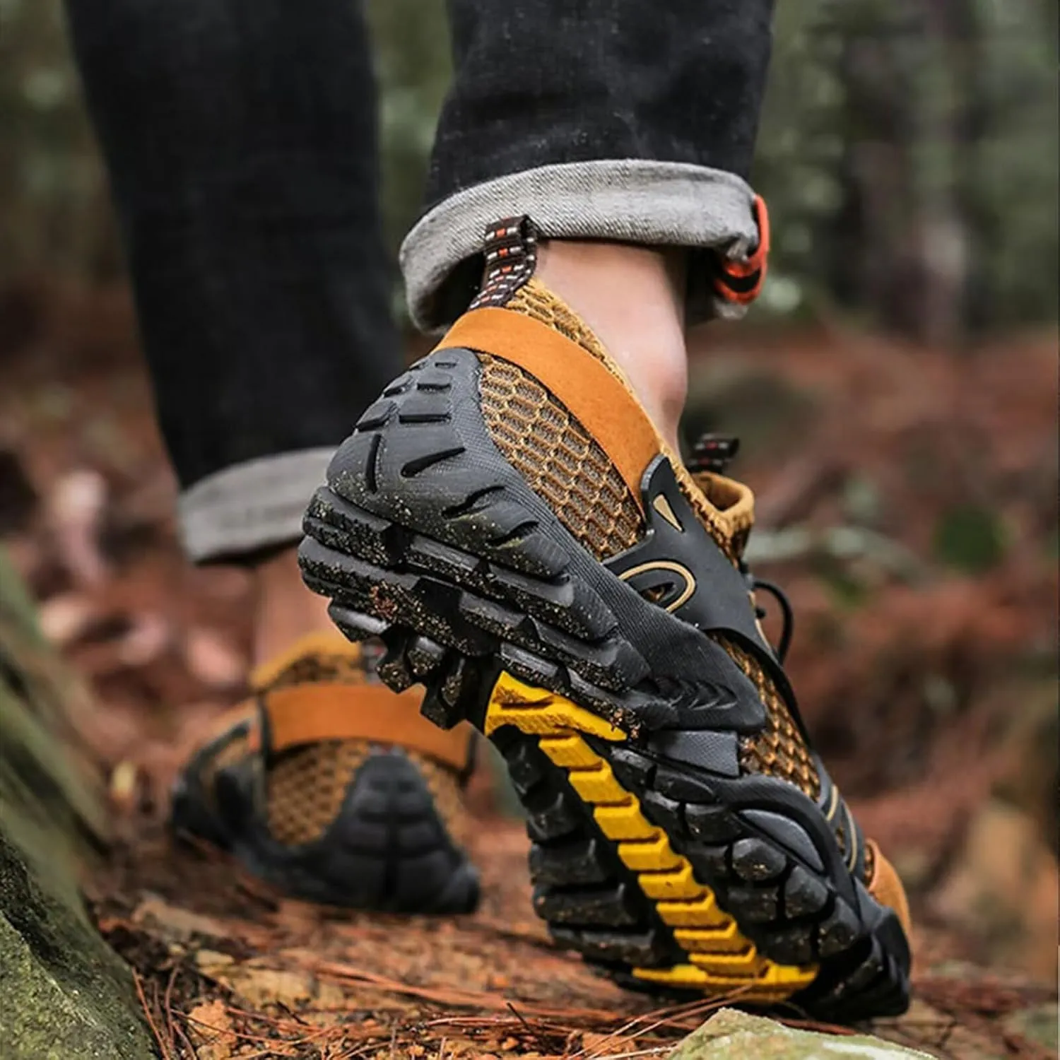 Mens Barefoot Shoes Fashion Trail Running Cross Training Walking Hiking Sneakers Wide Toe Box Workout Shoes Upgrade Stability