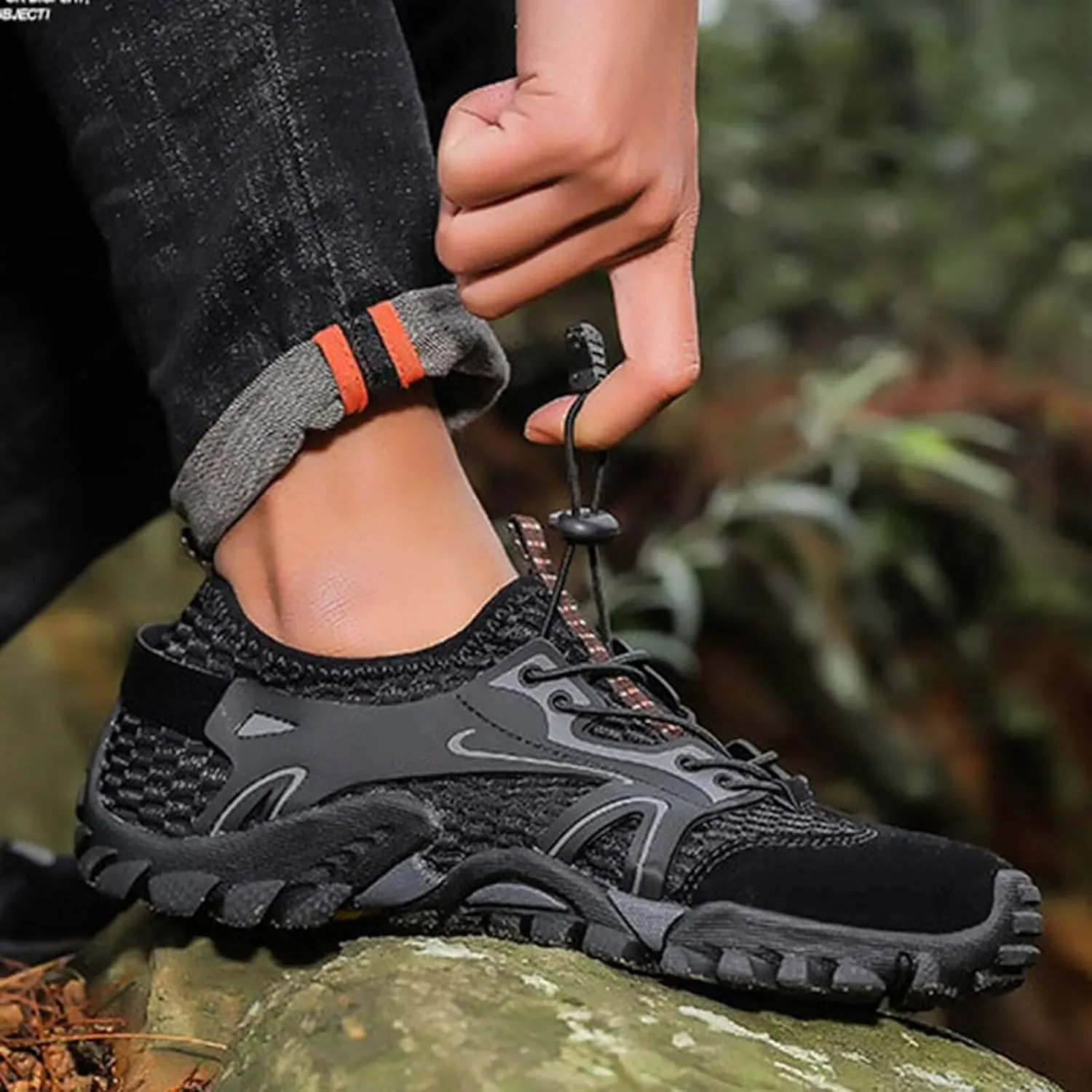 Mens Barefoot Shoes Fashion Trail Running Cross Training Walking Hiking Sneakers Wide Toe Box Workout Shoes Upgrade Stability
