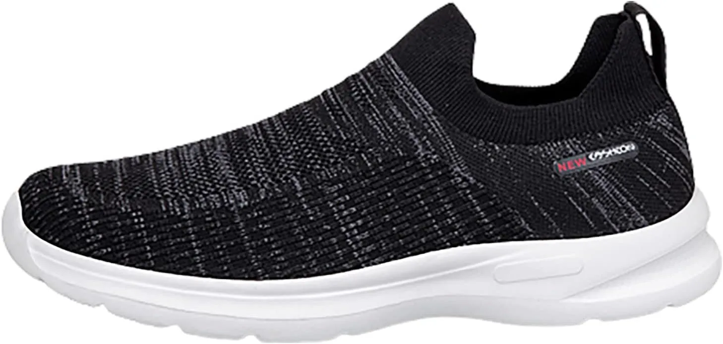 Men's Breathable Barefoot Shoes Comfortable Breathable Lightweight Tennis Shoe Convenient Elderly Slip On Shoes