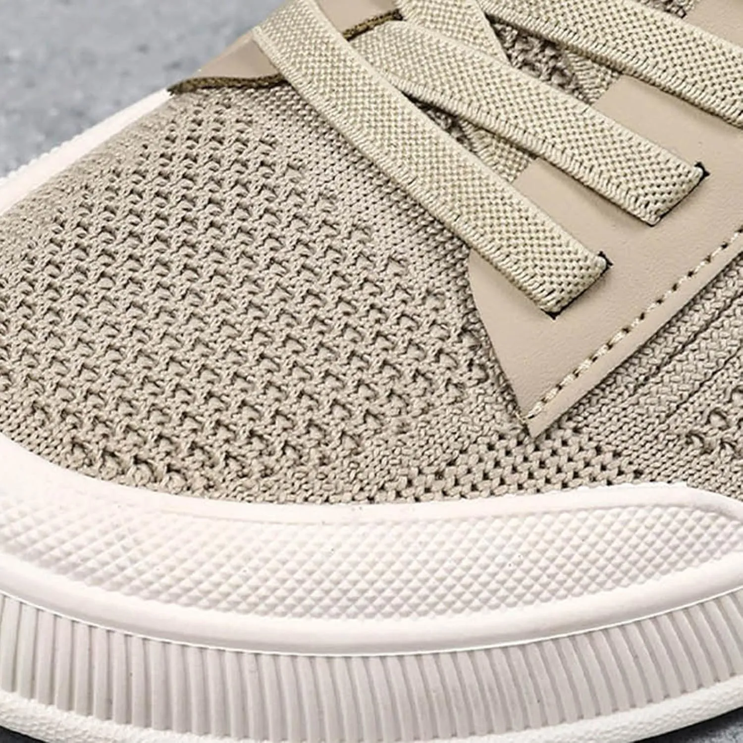 Men's Breathable Mesh Running Shoes Comfortable Breathable Stretch Canvas Slip on Sneaker Non Slip Walking Shoes