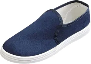 Men's Breathable One Foot Pedal Lazy Shoes Korean Fashion Shoes Casual Canvas Shoes Men Slip on Casual Shoes Size 8