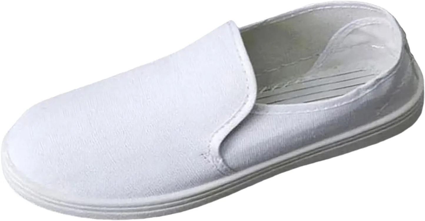 Men's Breathable One Foot Pedal Lazy Shoes Korean Fashion Shoes Casual Canvas Shoes Men Slip on Casual Shoes Size 8
