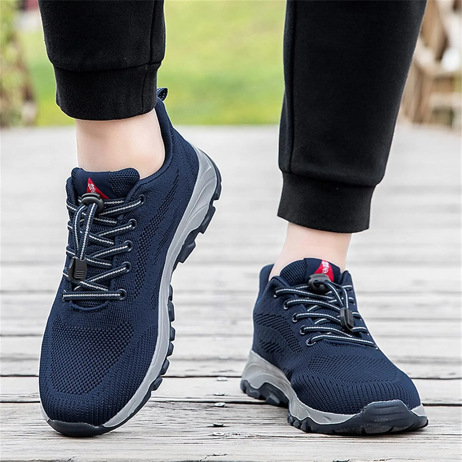 Mens Daily Walking Shoes Sneakers Running Shoe Trainers Athletic Gym Fitness Sport Summer Shoes Non Slip Breathable Mesh Workout Fashion Comfortable with Adjustable Lace