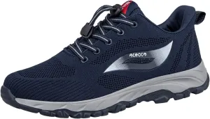 Mens Daily Walking Shoes Sneakers Running Shoe Trainers Athletic Gym Fitness Sport Summer Shoes Non Slip Breathable Mesh Workout Fashion Comfortable with Adjustable Lace