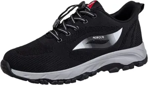 Mens Daily Walking Shoes Sneakers Running Shoe Trainers Athletic Gym Fitness Sport Summer Shoes Non Slip Breathable Mesh Workout Fashion Comfortable with Adjustable Lace