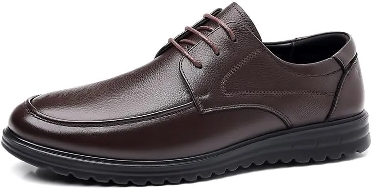 Men's Hands Free Slip On Walking Leather Shoes Loafers Comfortable Breathable