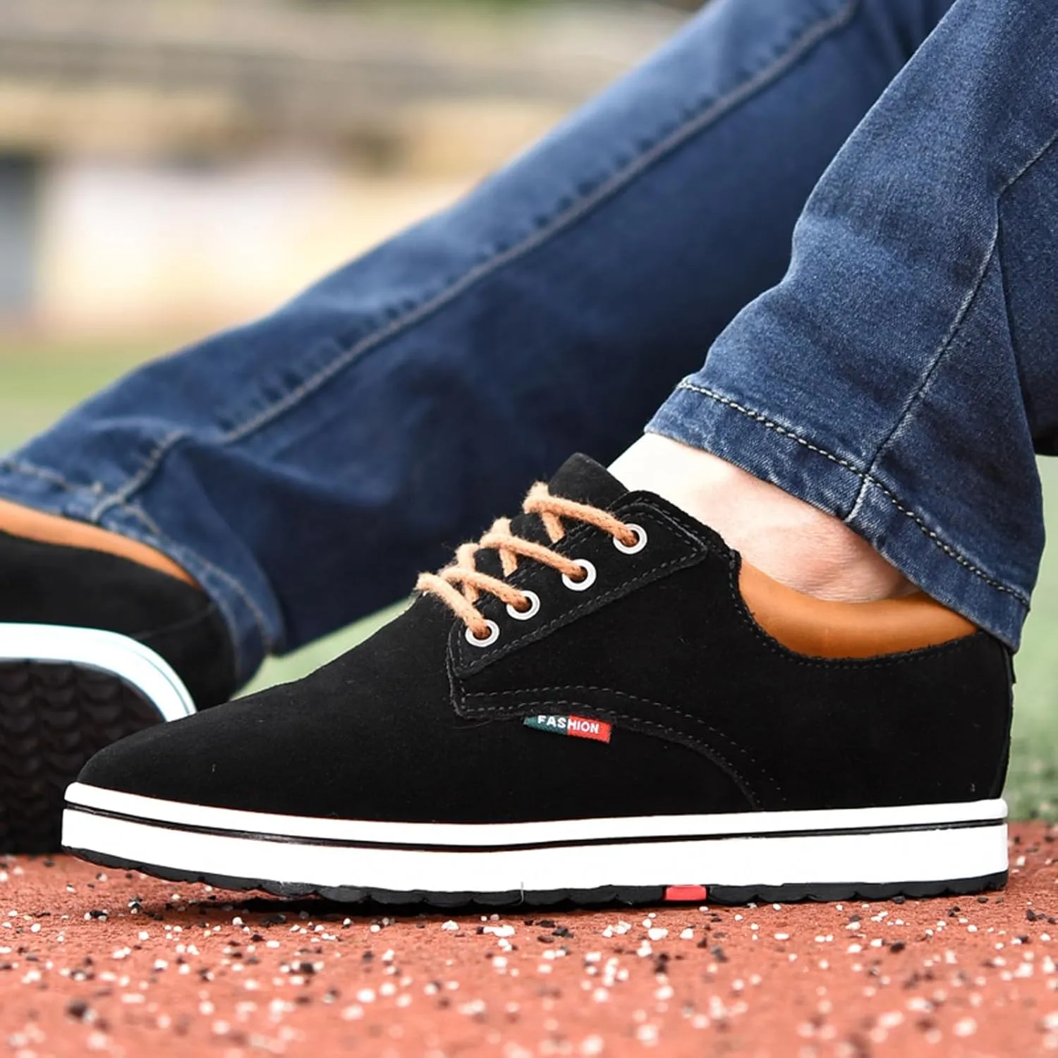 Men's Invisible Height Increasing Elevator 2.4 Inches Taller Shoes Lightweight Casual Walking Shoes Elevator Shoes for Men