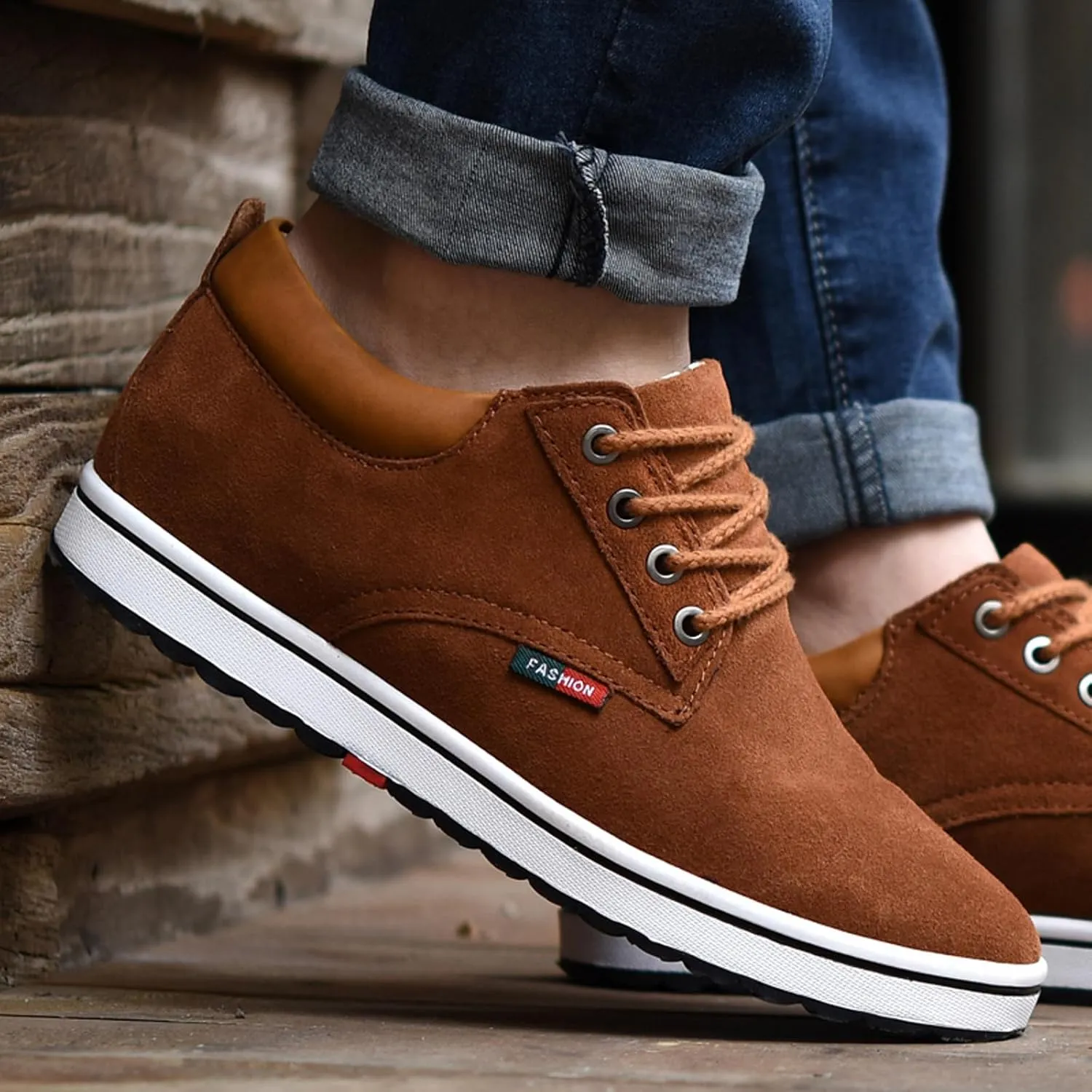 Men's Invisible Height Increasing Elevator 2.4 Inches Taller Shoes Lightweight Casual Walking Shoes Elevator Shoes for Men