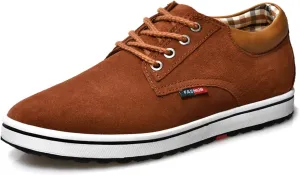 Men's Invisible Height Increasing Elevator 2.4 Inches Taller Shoes Lightweight Casual Walking Shoes Elevator Shoes for Men