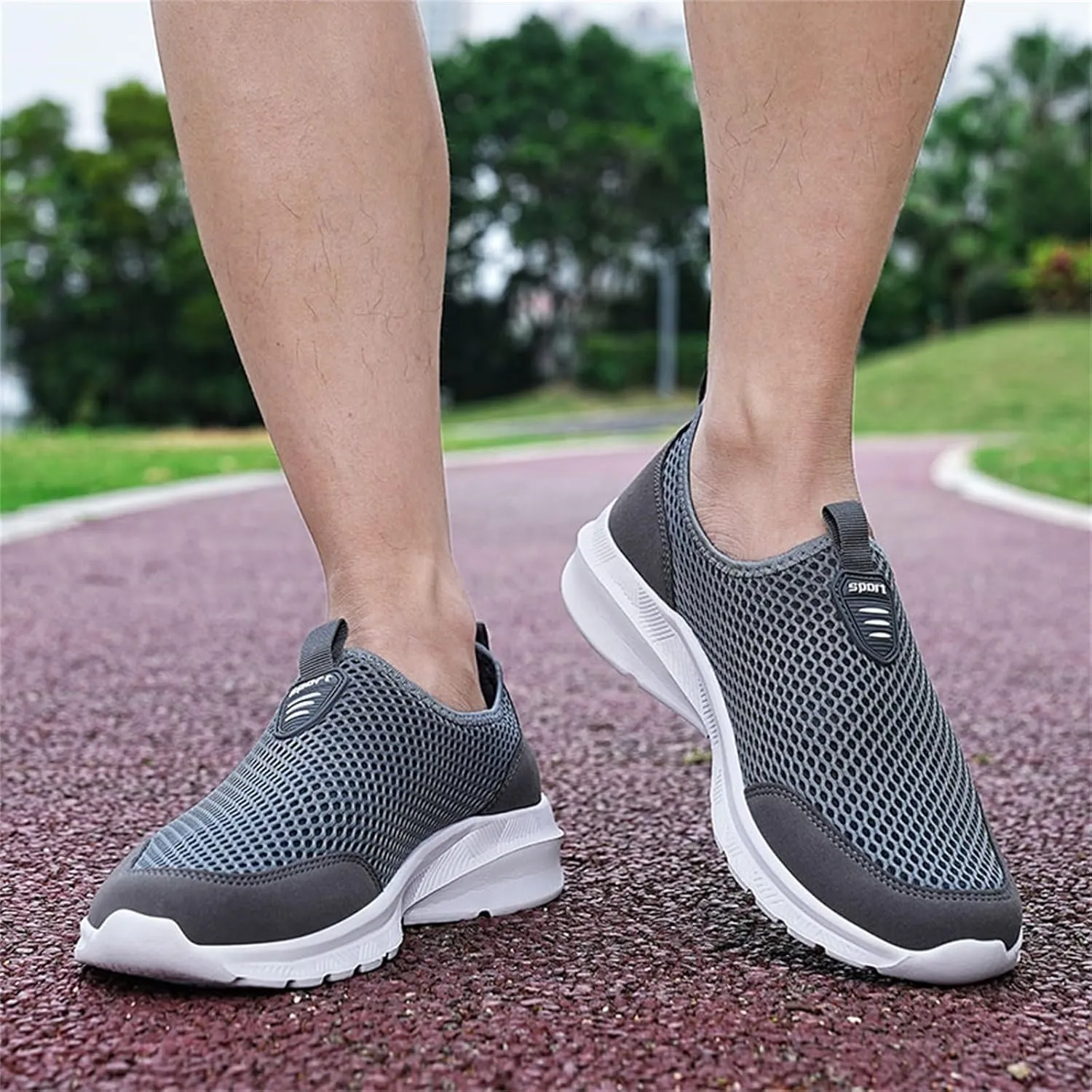Mens Loafers & Slip-Ons Fashion Summer Men Sports Shoes Breathable Mesh Shallow Mouth Casual Shoes