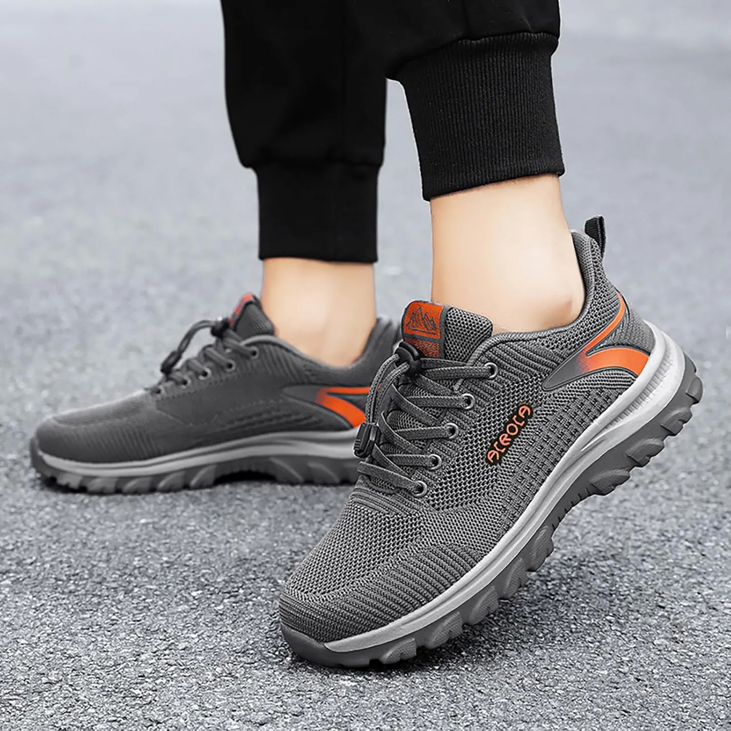 Men's Non Slip Tennis Sneakers Lace Up Lightweight Breathable Fashion Sneaker Athletic Fashion Sneakers for Men