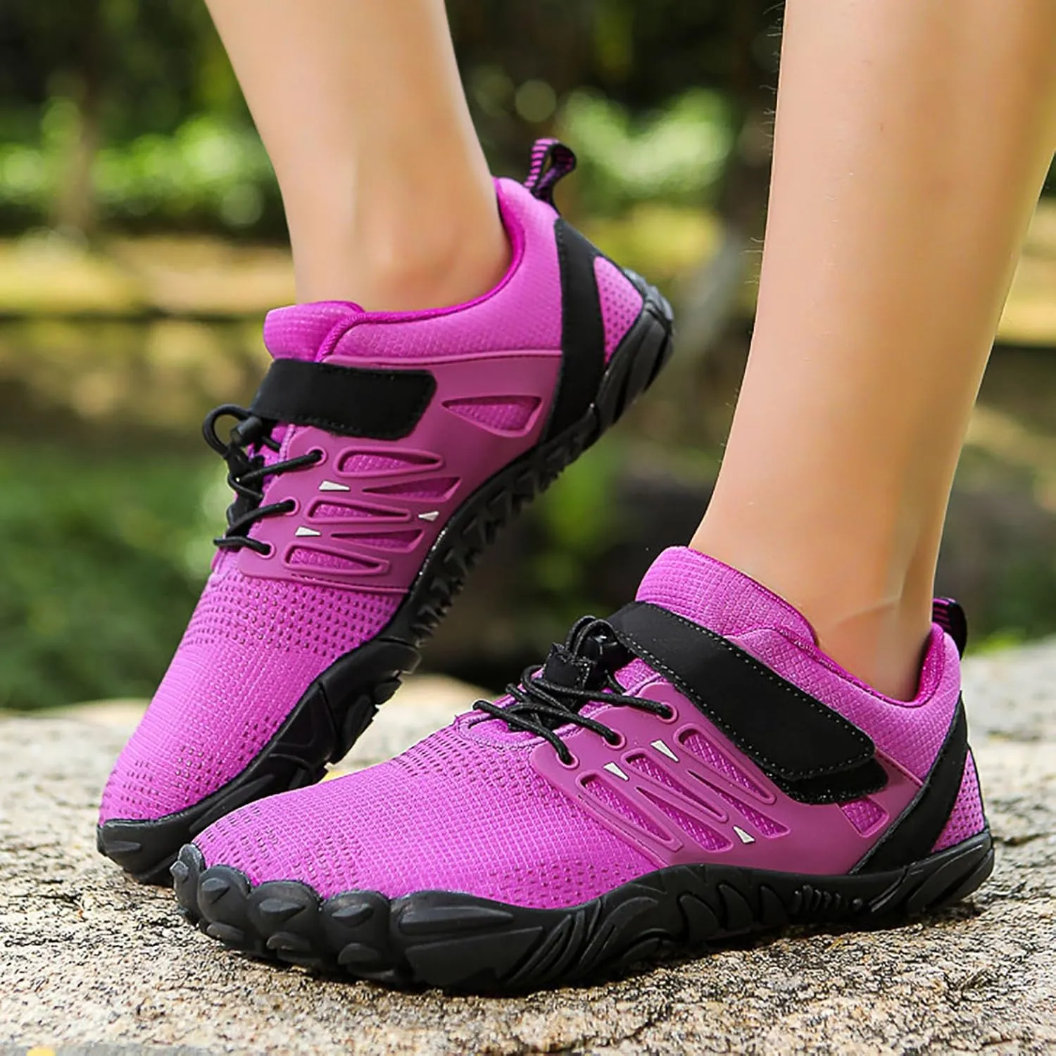 Mens Slip on Lightweight Walking Shoes Non Slip Breathable Quick Drying Water Shoes with Adjustable Lace for Men Summer Beach Walking and Climbing Indoor Workout