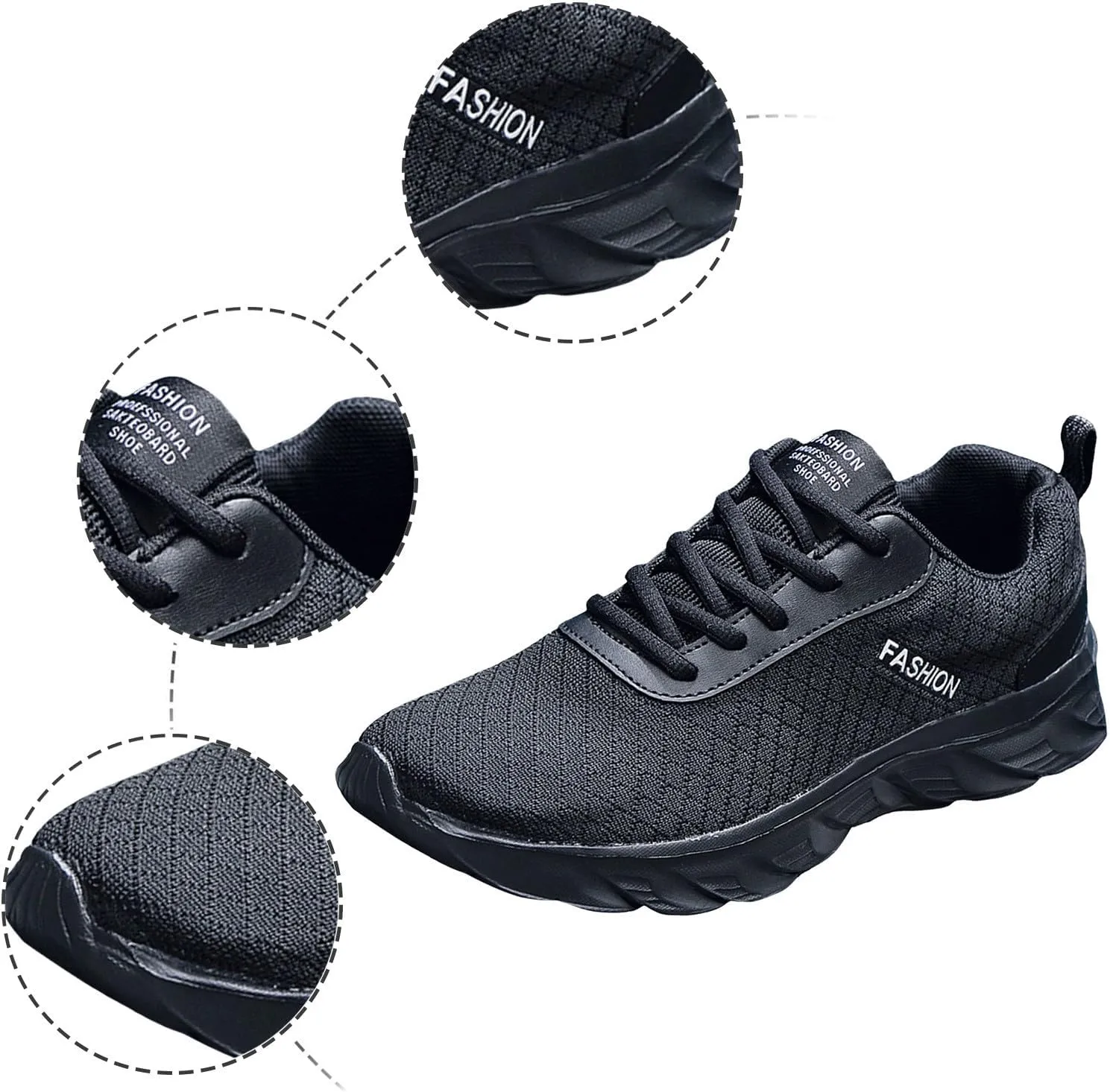 Men's Slip on Walking Shoes Casual Dressy Memory Foam Breathable Mesh Fashion Sneakers Non Slip Indoor Outdoor Training Gym Shoes Wide Width