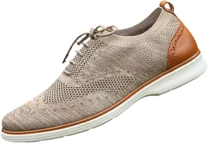 Men's Slip on Walking Shoes Comfy Knitted Loafers Memory Foam Breathable Lightweight Fashion Sneakers Non Slip Travel Jogging Training Gym Shoes Wide Width