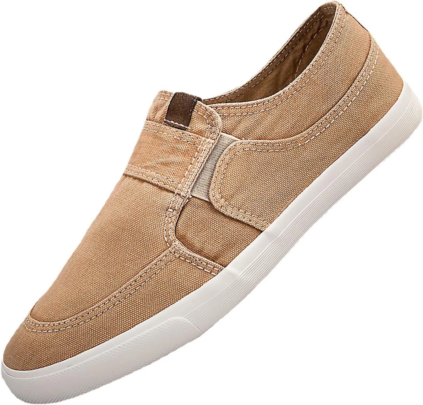 Men's Slip on Walking Shoes Comfy Knitted Memory Foam Breathable Lightweight Fashion Low Top Sneakers Non Slip Arch Support Vacation Workout Tennis Shoes Wide Width