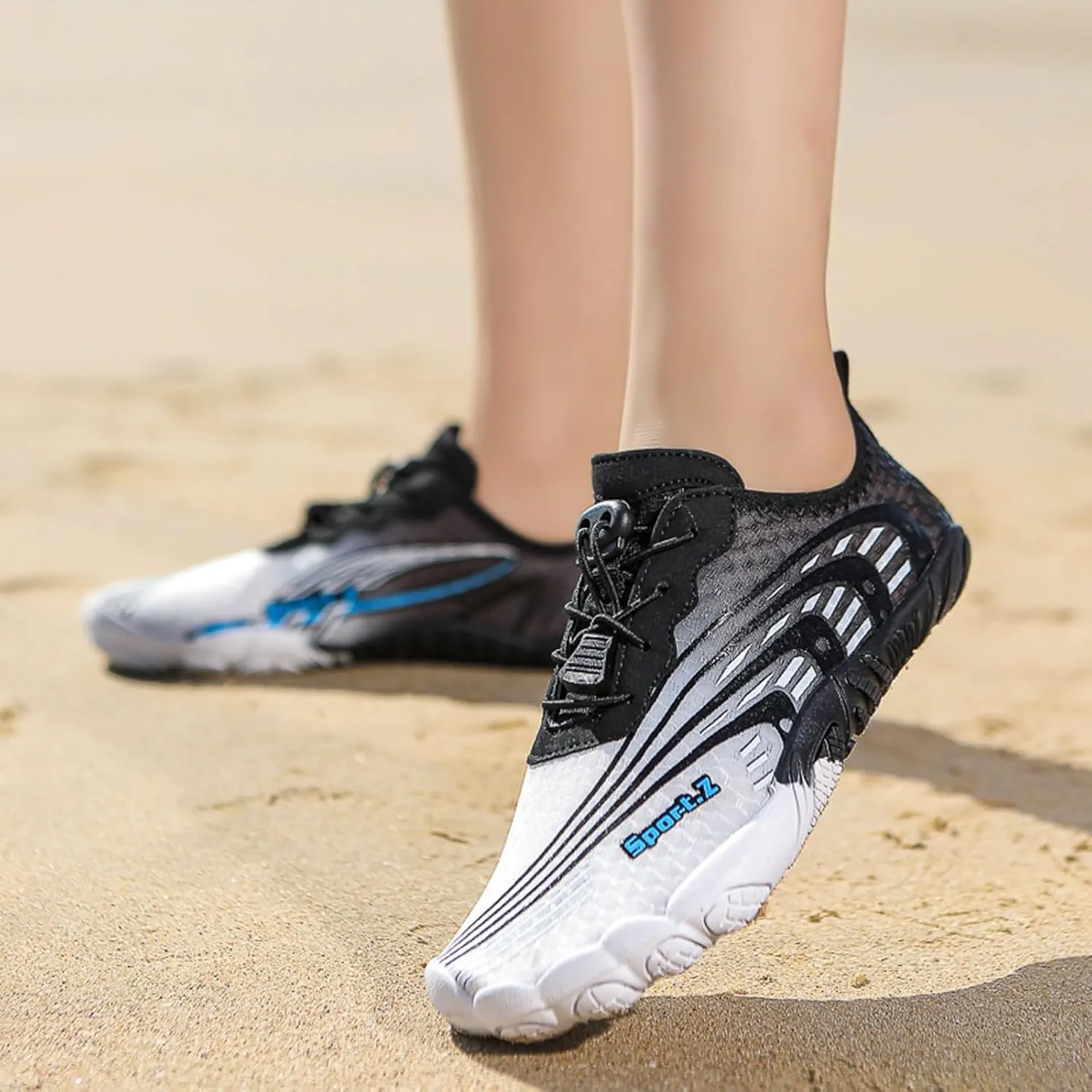 Men's Slip on Walking Shoes Comfy Memory Foam Breathable Hiking Shoes Mesh Fashion Sneakers Lace Up Non Slip Indoor Outdoor Training Gym Shoes Wide Width