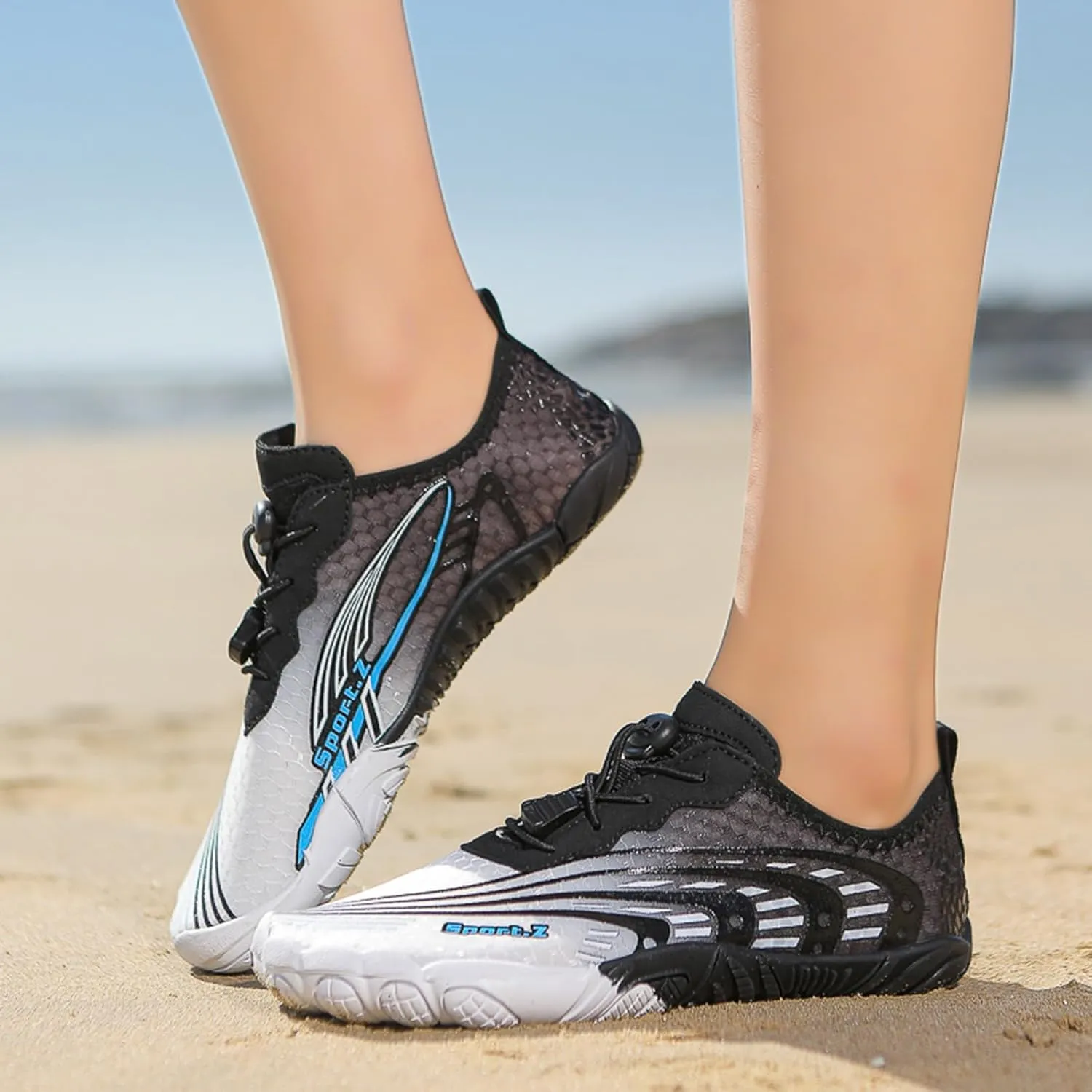 Men's Slip on Walking Shoes Comfy Memory Foam Breathable Hiking Shoes Mesh Fashion Sneakers Lace Up Non Slip Indoor Outdoor Training Gym Shoes Wide Width