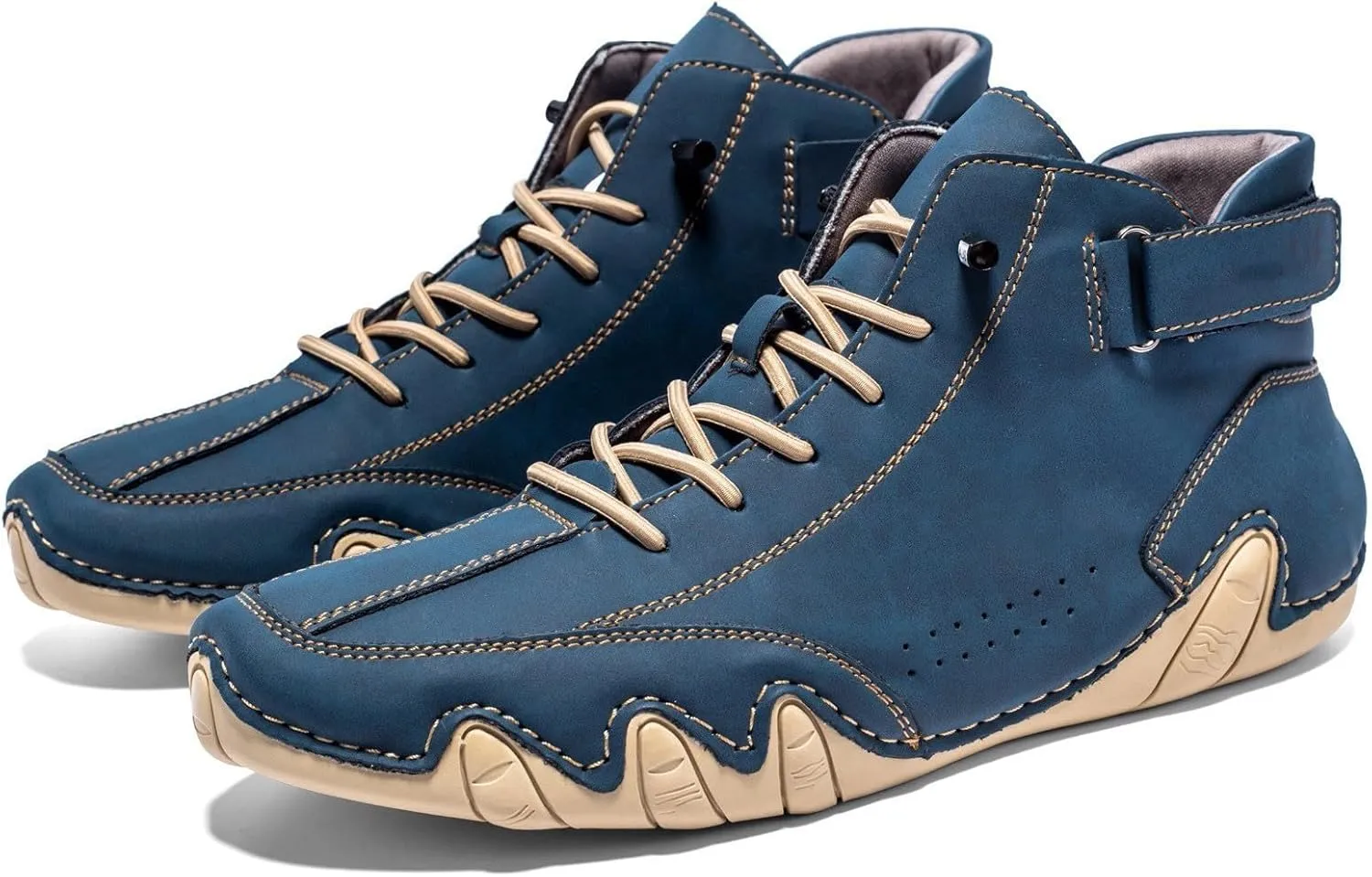 Men's Slip Shoes Couple's New Foreign Trade High Top Boots Men And Women Leisure Short Boots Trend Breathable Leather