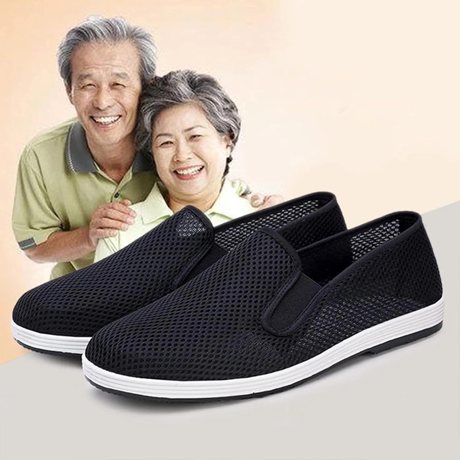 Men's Sneakers Walking Shoes for Women Arch Support Slip On Breathable Comfortable