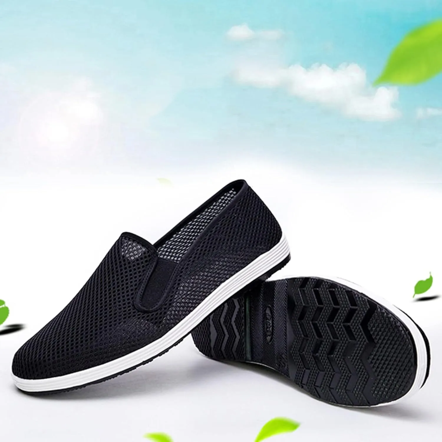 Men's Sneakers Walking Shoes for Women Arch Support Slip On Breathable Comfortable