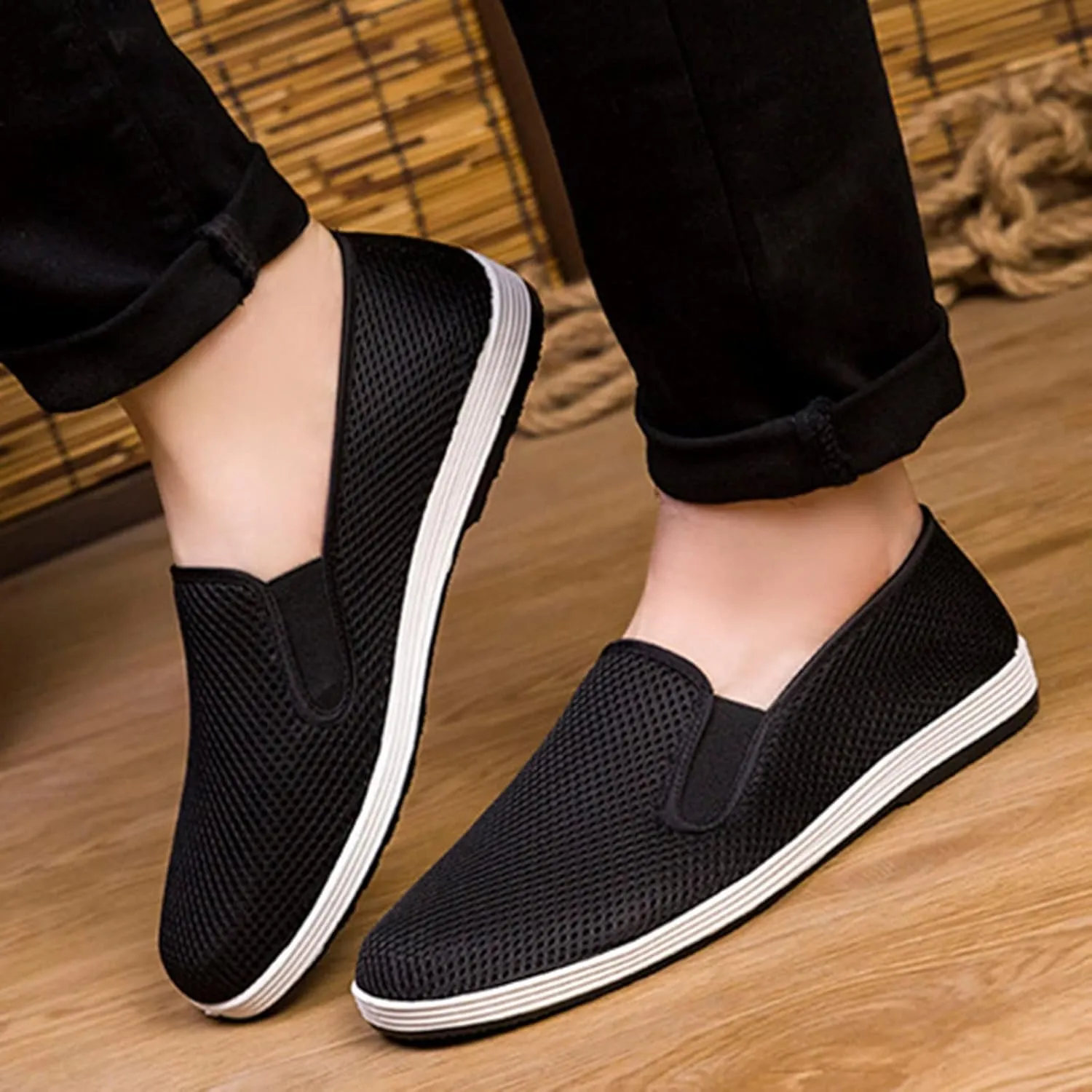 Men's Sneakers Walking Shoes for Women Arch Support Slip On Breathable Comfortable