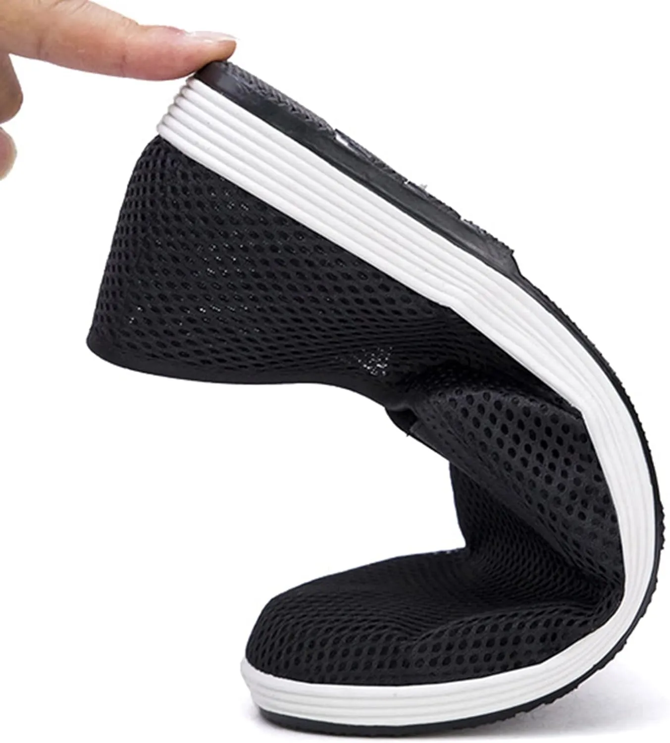 Men's Sneakers Walking Shoes for Women Arch Support Slip On Breathable Comfortable