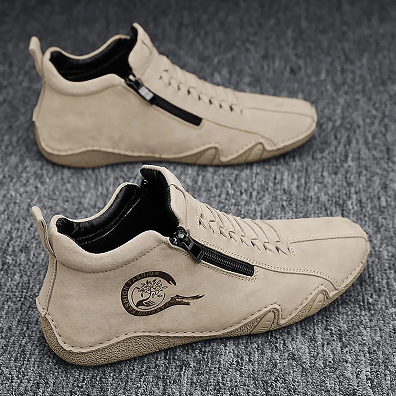 Men's Sport Breathable Mesh Shoes Comfortable Breathable Stretch Canvas Slip On Sneaker Versatile Elderly Shoes
