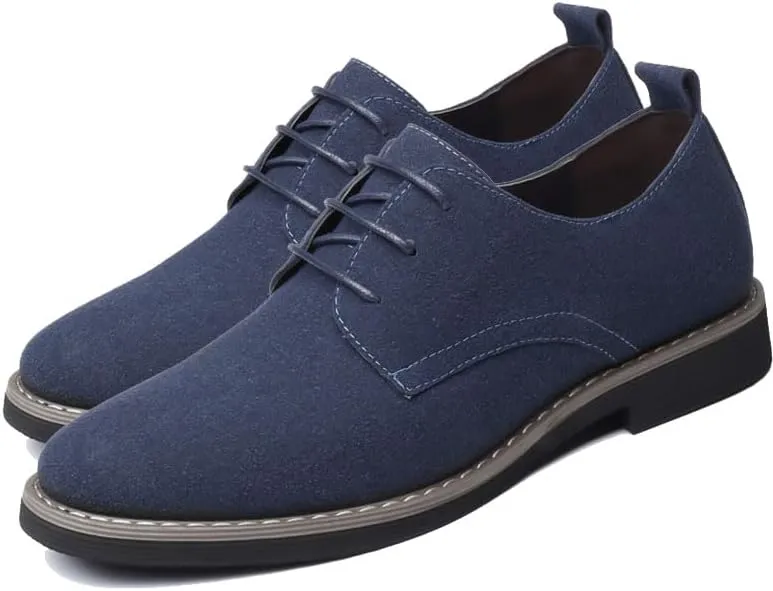 Men's Suede Leather Lace Up Oxfords Shoes Dress Shoes