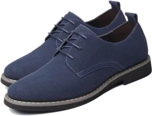 Men's Suede Leather Lace Up Oxfords Shoes Dress Shoes