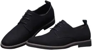 Men's Suede Leather Lace Up Oxfords Shoes Dress Shoes