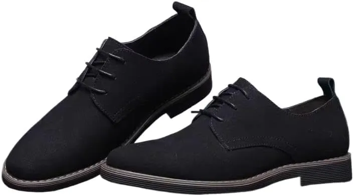 Men's Suede Leather Lace Up Oxfords Shoes Dress Shoes