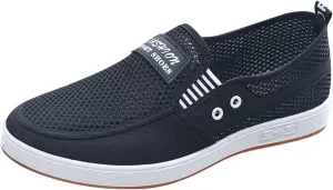 Mens Tennis Shoes Fashion All Season Men Casual Shoes Flat Non Slip Sole Mesh Breathable and Lightweight Comfortable