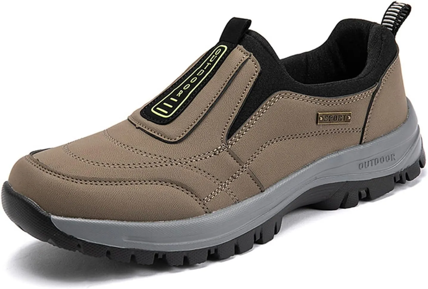 Men's Waterproof Comfortable Mountaineering Shoes Men's Non Slip Shoes Spring and Outdoor Slip Off Outdoor Road Climbing Hiking Mens Sneaker for All Day Walking Male