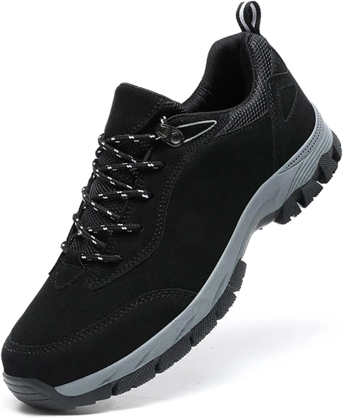 Men's Waterproof Hiking Shoes Suede Low-Top Breatable Comfortable Hiking Boots for Lightweight Outdoor Climbing Trekking Camping Walking with Arch Support Men's Daily Walking Shoes