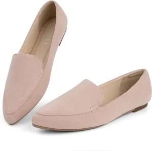 MUSSHOE Loafers for Women Comfortable Pointed Toe Memory Foam Women's Loafers